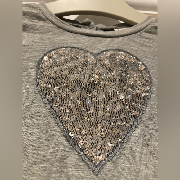Next silver & grey tutu heart dress baby girl 3-6 months - Picture 2 of 5
